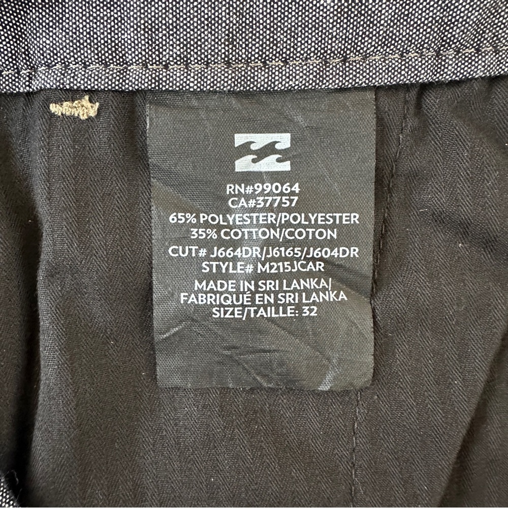 Billabong Carter Shorts, Men size 32 Tan Flat Front Casual Skater Surfer Style - Picture 6 of 8